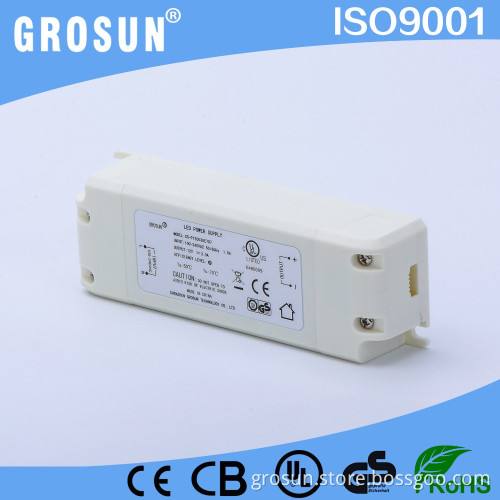 CE Listed 12V3A 36w Constant Voltage Output Dimmable LED Power Driver Level V for Down Light Led Transformer